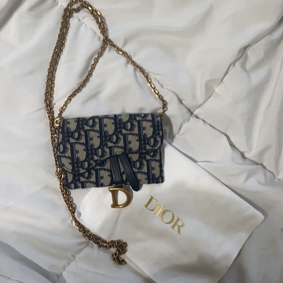 Dior Blue and Cream Crossbody Bag - Picture 2 of 3